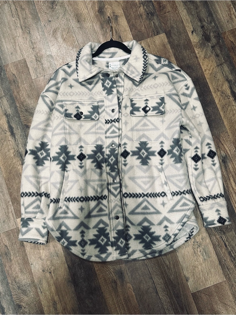 Fleece Aztec Teddy Jacket